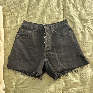Agolde Charcoal Jean Shorts